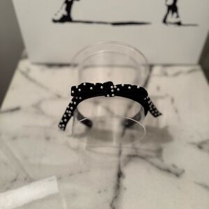 Lele Sadoughi Jet Pearl Bardot Slim Headband